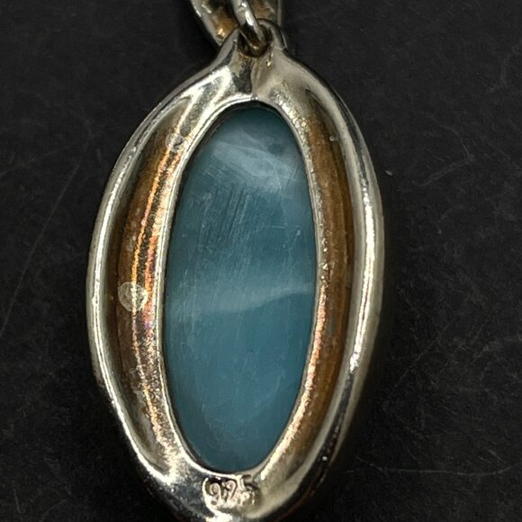 Sterling Silver Larimar Earrings - Picture 3 of 7